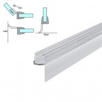 VERTICAL FIN SHOWER SEAL FOR 6-8mm GLASS / SHORT FIN